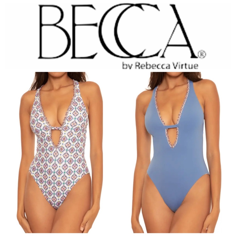 NWOT BECCA Marrakesh Reversible One-Piece Swimsuit